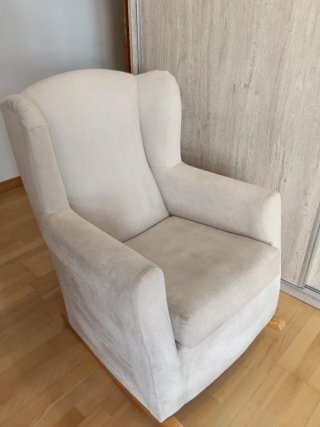 Butaca mecedora lactancia beige Banak