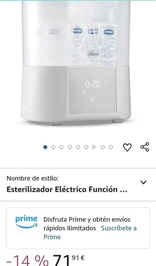 Chicco Esterilizador Eléctrico All in On