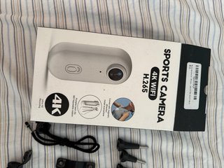 Cámara Deportiva 4K Wifi H.265+ Accesorios