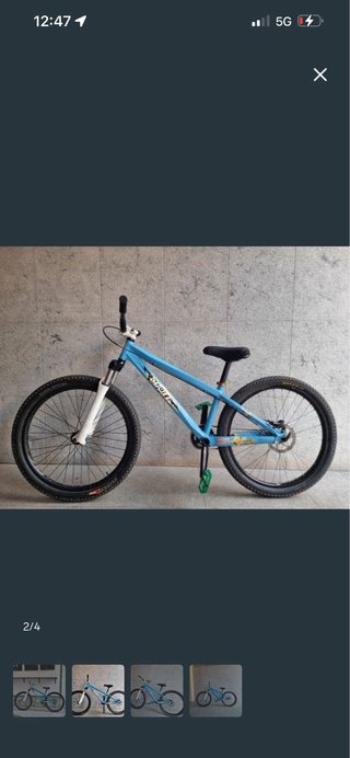 Bicicleta Dirt Jump Scoot Blu
