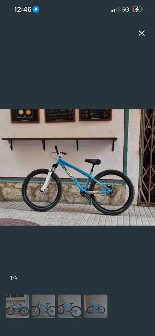 Bicicleta Dirt Jump Scoot Blu