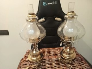 Lampade da tavolo antiche dorate