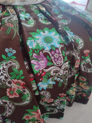 Falda Fallera Marrón Multicolor