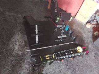 Equipo de gimnasio en casa