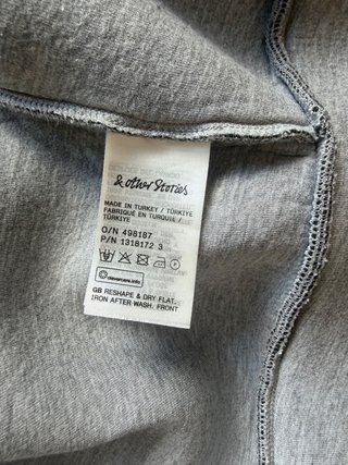 Sudadera gris Other Stories neopreno