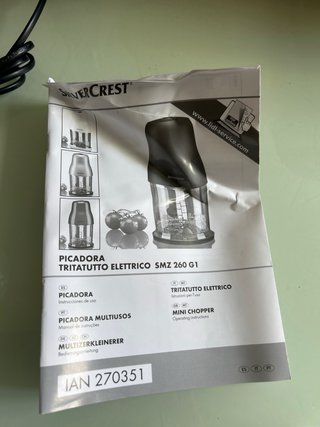 Picadora Eléctrica Silvercrest