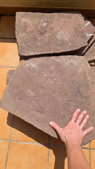 Losas de piedra para camino de jardín