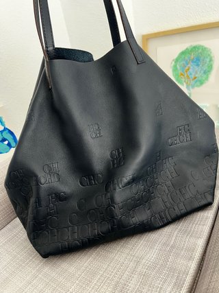 Bolso Carolina Herrera azul marino