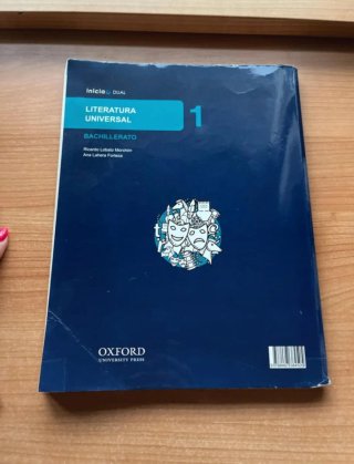 Libro Literatura Universal 1 bachillerato, oxford