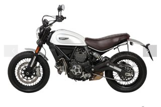 Ducati Scrambler Blanca y Marrón