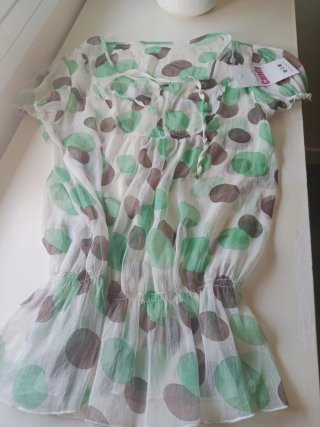 Blusa Candy manga corta lunares S