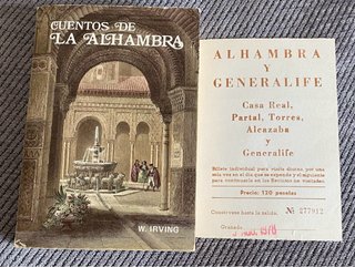 Libro Cuentos de la Alhambra + Entrada