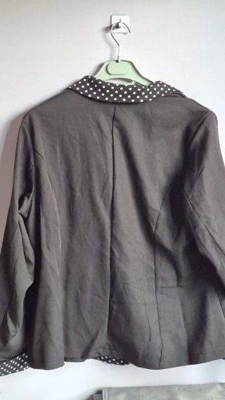 Chaqueta Blazer Negro Lunares