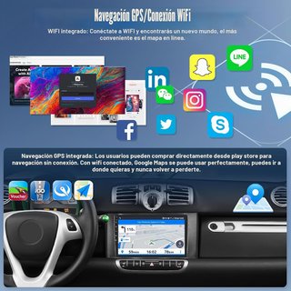 Radio Android 13 2 DIN Carplay Mercedes