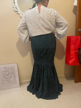 Traje de flamenca lunares