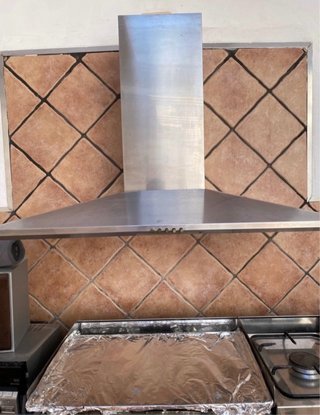 Campana extractora cocina 90 cm acero inoxidable.