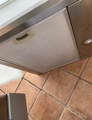 Campana extractora cocina 90 cm acero inoxidable.