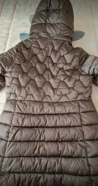 Abrigo acolchado de mujer, con capucha, talla M