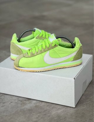 Zapatillas Nike Cortez Verdes Neón