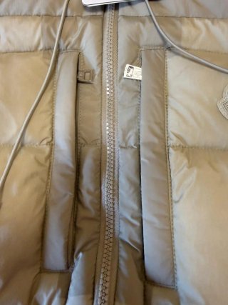 Chaqueta Moncler Beige Plumas