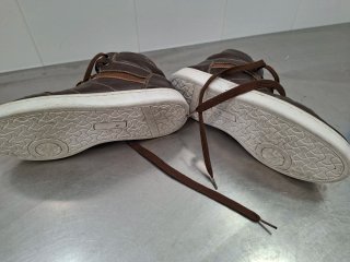 Zapatillas Hombre Caña Alta Marrones