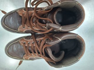 Zapatillas Hombre Caña Alta Marrones