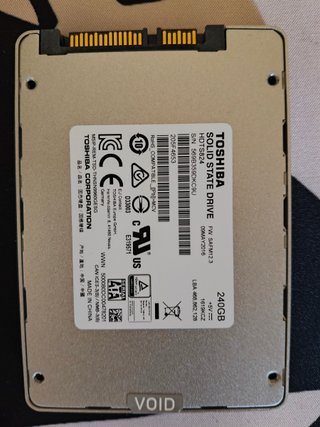 SSD Toshiba 240GB + HDD Seagate 1TB SATA