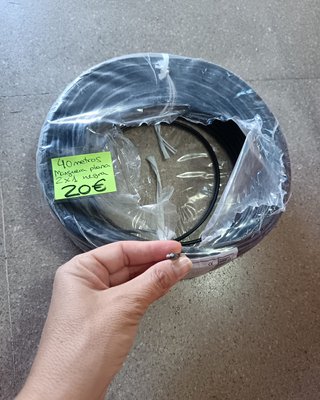 Manguera plana negra 2x1 (40 metros)
