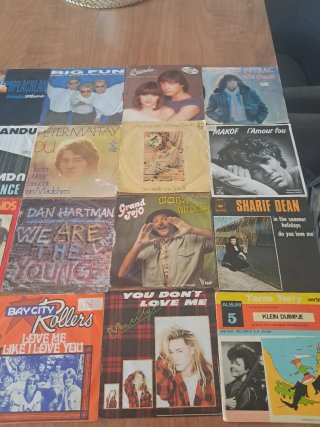 Lote de 20 Vinilos 45rpm Pop Rock Dance