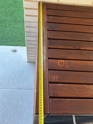 Mueble auxiliar exterior ÄPPLARÖ madera