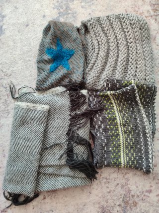 Lote de bufandas lana