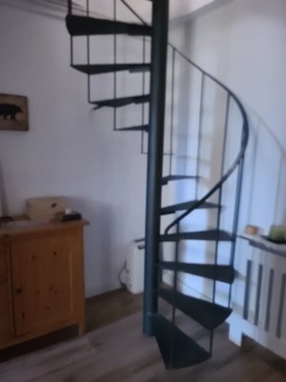 Escalera caracol hierro gris 3mtr
