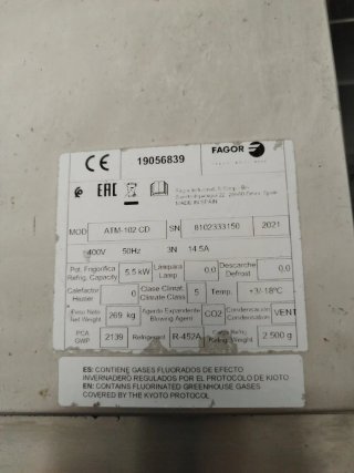 Abatidor de temperatura Fagor