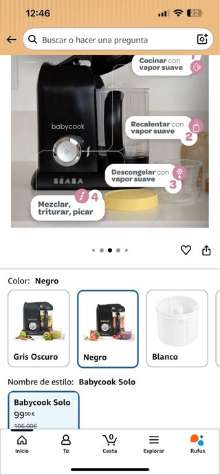 BÉABA Babycook Solo Robot Cocina Infantil 4 en 1