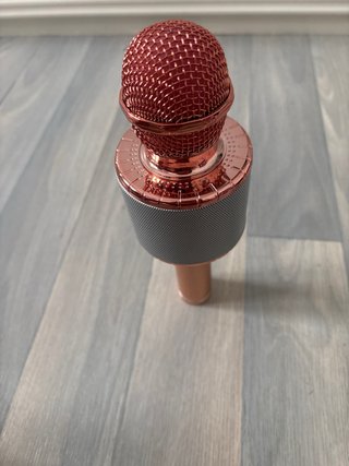 Micrófono Karaoke Bluetooth LED Rosa