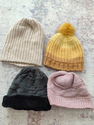 Lote 4 gorros de lana invierno