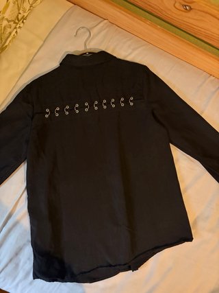 Camisa Zara Negra Talla M Diseño Exclusivo