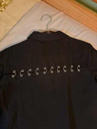 Camisa Zara Negra Talla M Diseño Exclusivo