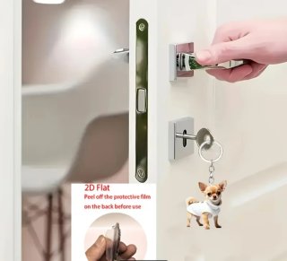 Portachiavi Chihuahua 2D Flat