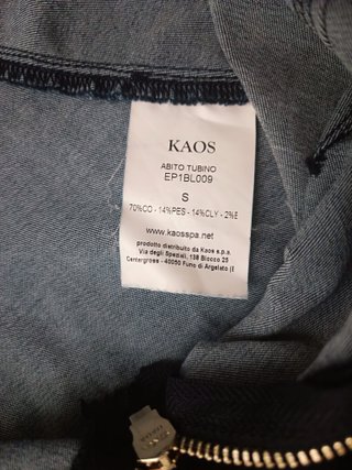 Abito tubino Kaos Jeans denim taglia S