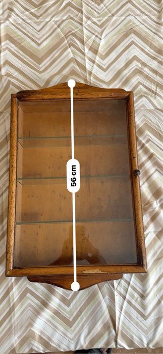 Vitrina madera y cristal vintage