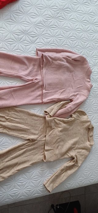 Conjuntos niña 6 años rosa y beige