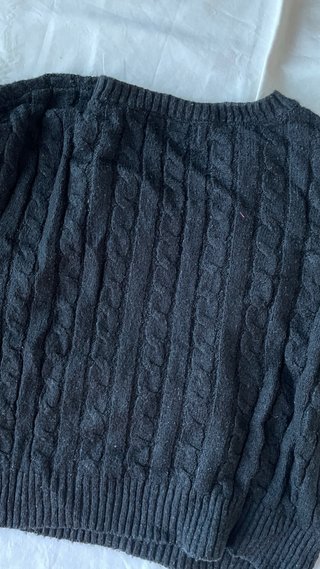 Jersey negro trenzado