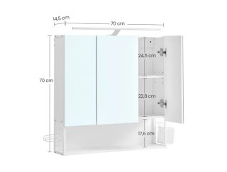 Espejo de baño con almacenamiento