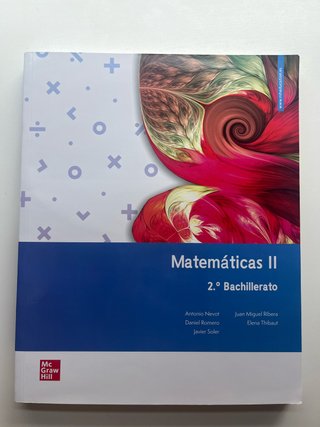 Matemáticas II, 2o Bachillerato