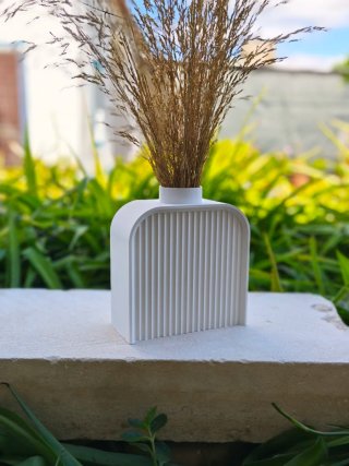 Vaso Arco Minimalista Branco