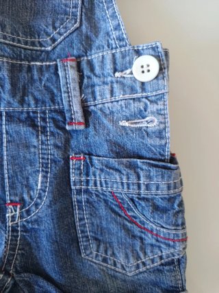 Salopette bambina denim 9 mesi in denim.