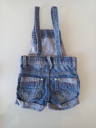 Salopette bambina denim 9 mesi in denim.