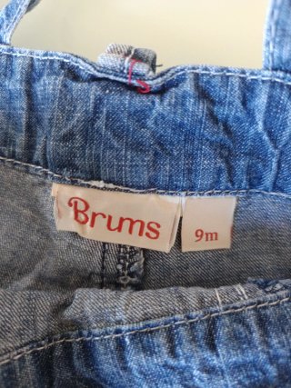 Salopette bambina denim 9 mesi in denim.