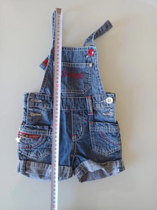 Salopette bambina denim 9 mesi in denim.